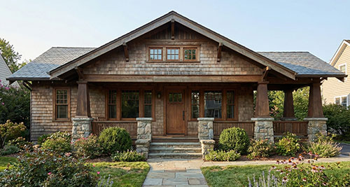 1920 style craftsmen style home